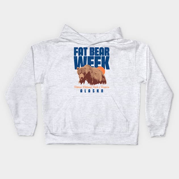 Fat Bear Week - Hibernation Kids Hoodie by Sachpica